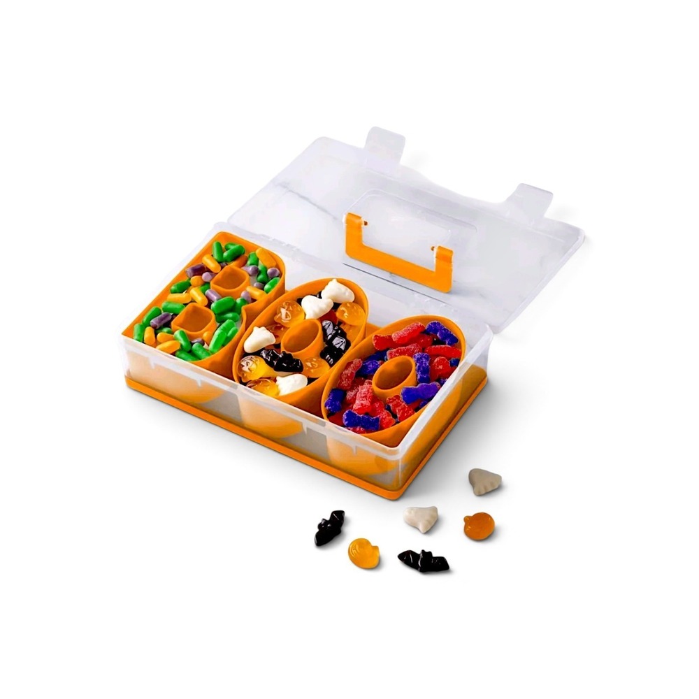 BOO Halloween Snackle Box Food Storage Container CWC Cook With Color Orange New - Picture 2 of 4